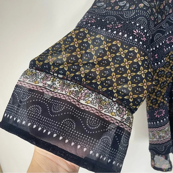 Patrons of Peace Bohemian Open Back Blouse Size Medium - Picture 7 of 8